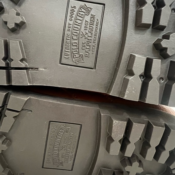 Polo by Ralph Lauren Tan Moc-Toe Boots Durable Sole - Picture 13 of 14